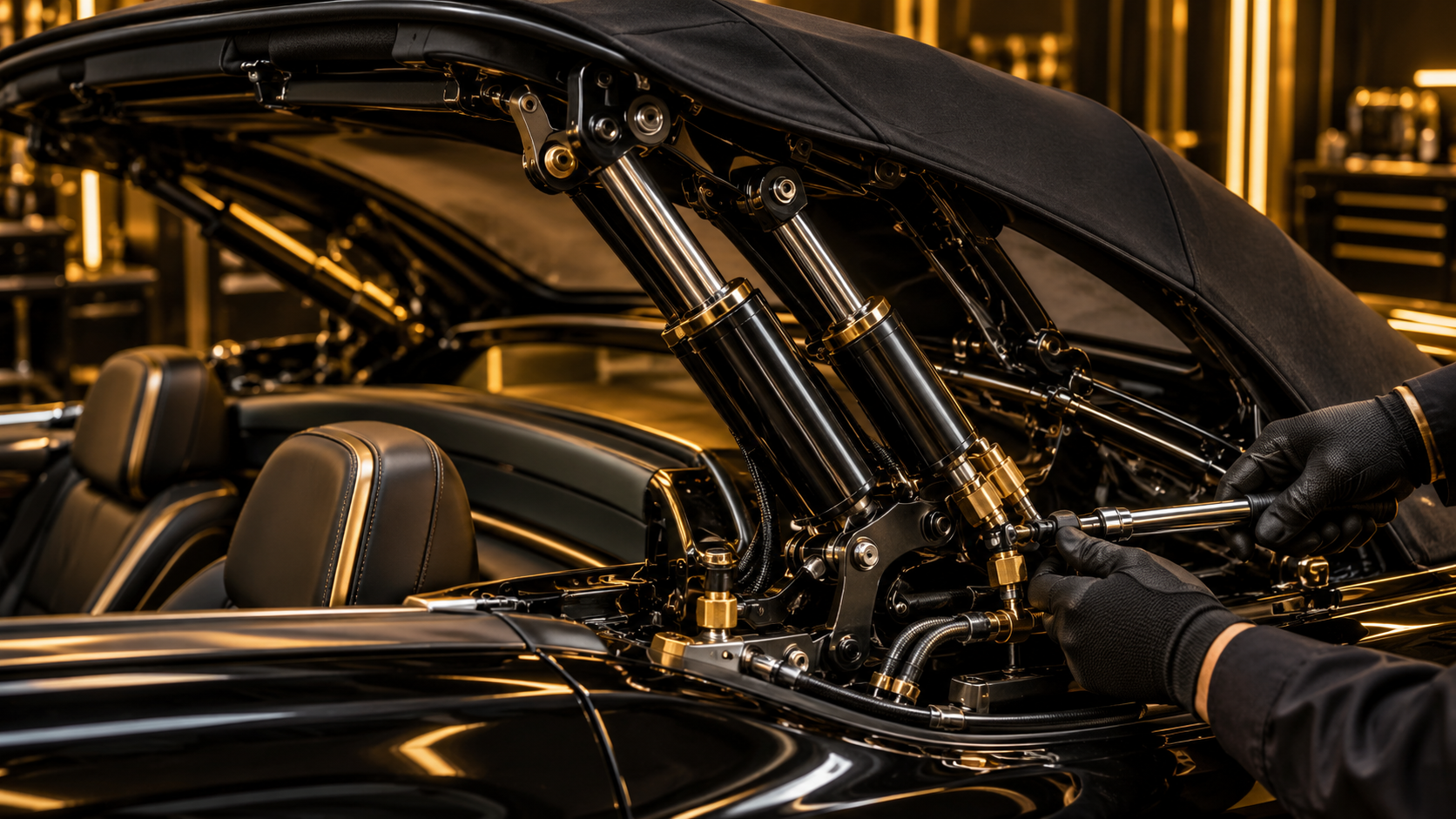 Convertible Top Hydraulic Rams